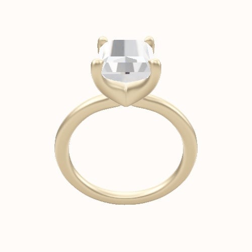 Solitaire Engagement Ring With Four Prong Head
