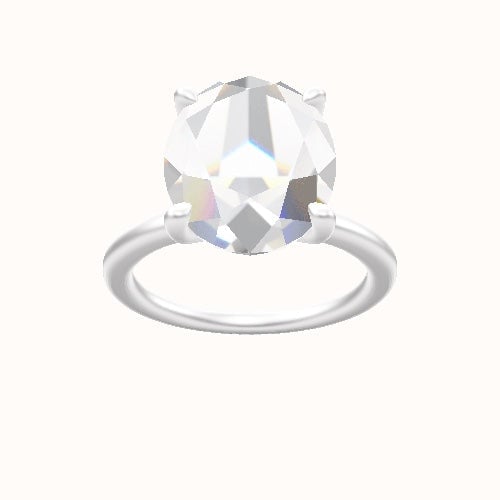 Solitaire Engagement Ring With Four Prong Head