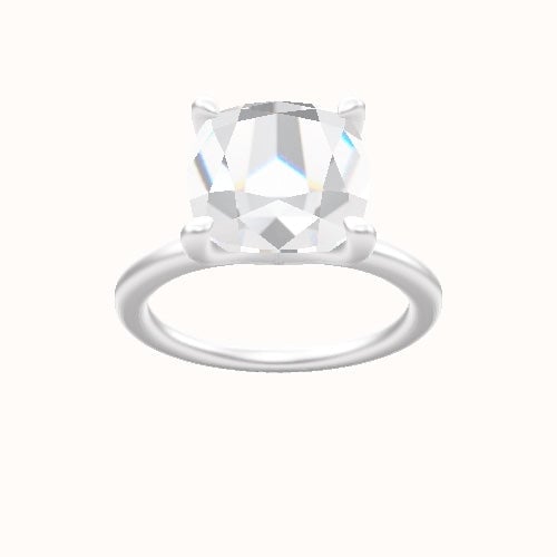 Solitaire Engagement Ring With Four Prong Head