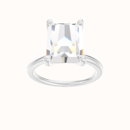 Solitaire Engagement Ring With Four Prong Head