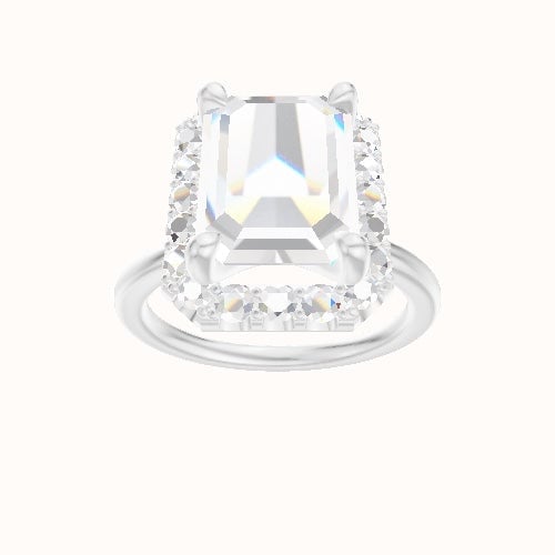 Solitaire Engagement Ring With Halo Head