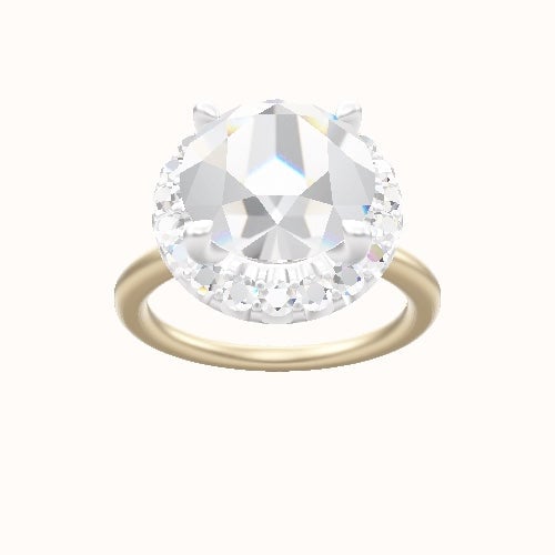 Solitaire Engagement Ring With Halo Head