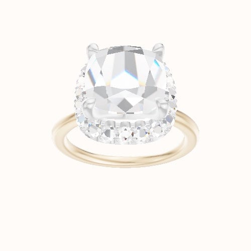 Solitaire Engagement Ring With Halo Head
