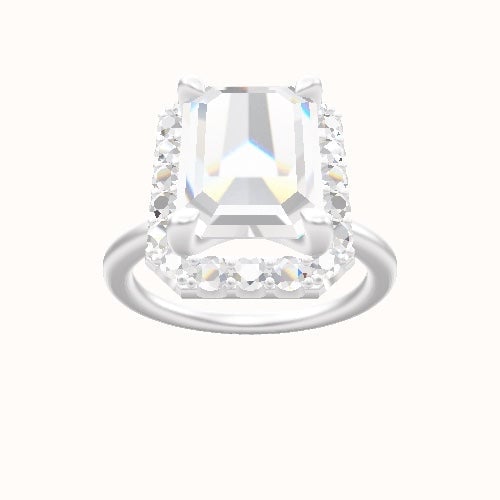 Solitaire Engagement Ring With Halo Head