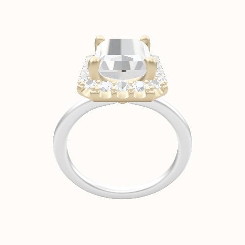 Solitaire Engagement Ring With Halo Head