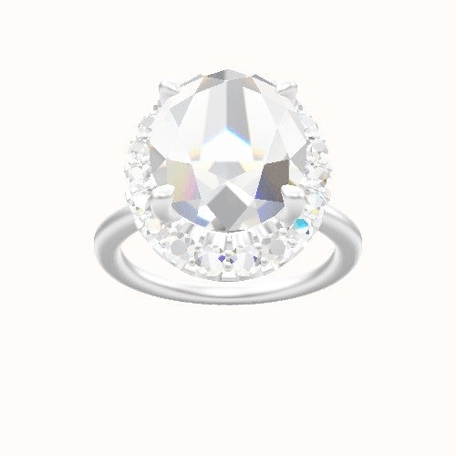 Solitaire Engagement Ring With Halo Head
