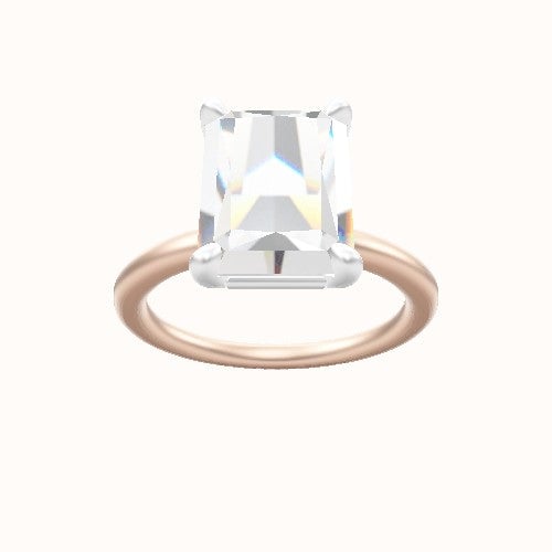 Solitaire Engagement Ring With Low Set Four Prong Head