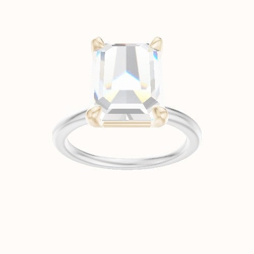 Solitaire Engagement Ring With Low Set Four Prong Head