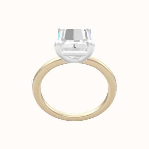 Solitaire Engagement Ring With Low Set Four Prong Head