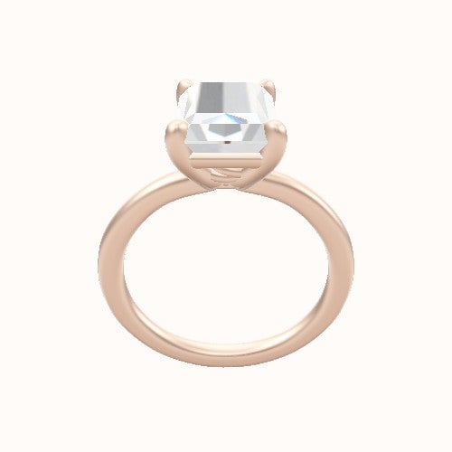 Solitaire Engagement Ring With Low Set Four Prong Head