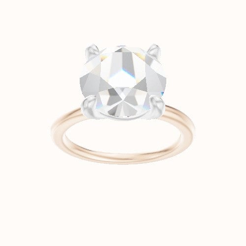 Solitaire Engagement Ring With Low Set Four Prong Head
