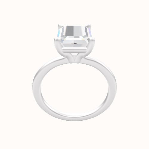 Solitaire Engagement Ring With Standard Four Prong Head