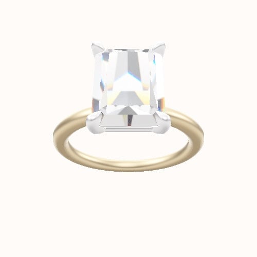 Solitaire Engagement Ring With Standard Four Prong Head