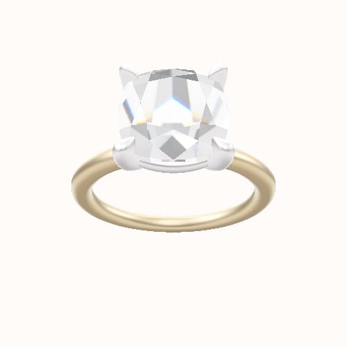 Solitaire Engagement Ring With Standard Four Prong Head