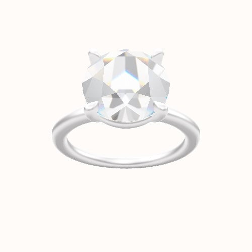 Solitaire Engagement Ring With Standard Four Prong Head
