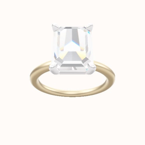 Solitaire Engagement Ring With Standard Four Prong Head