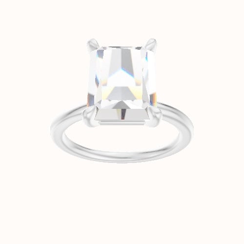 Solitaire Engagement Ring With Standard Four Prong Head