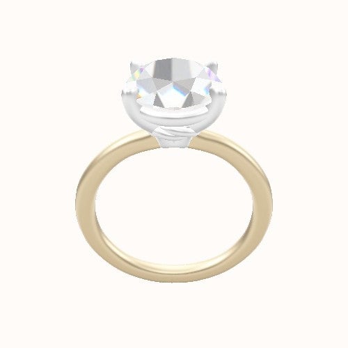Solitaire Engagement Ring With Standard Four Prong Head