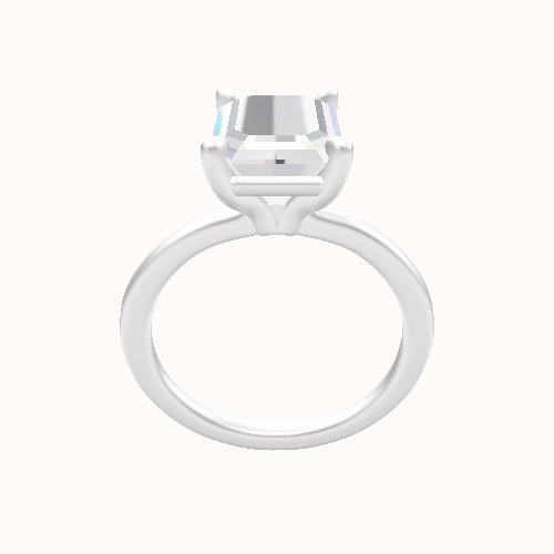Solitaire Engagement Ring With Standard Four Prong Head