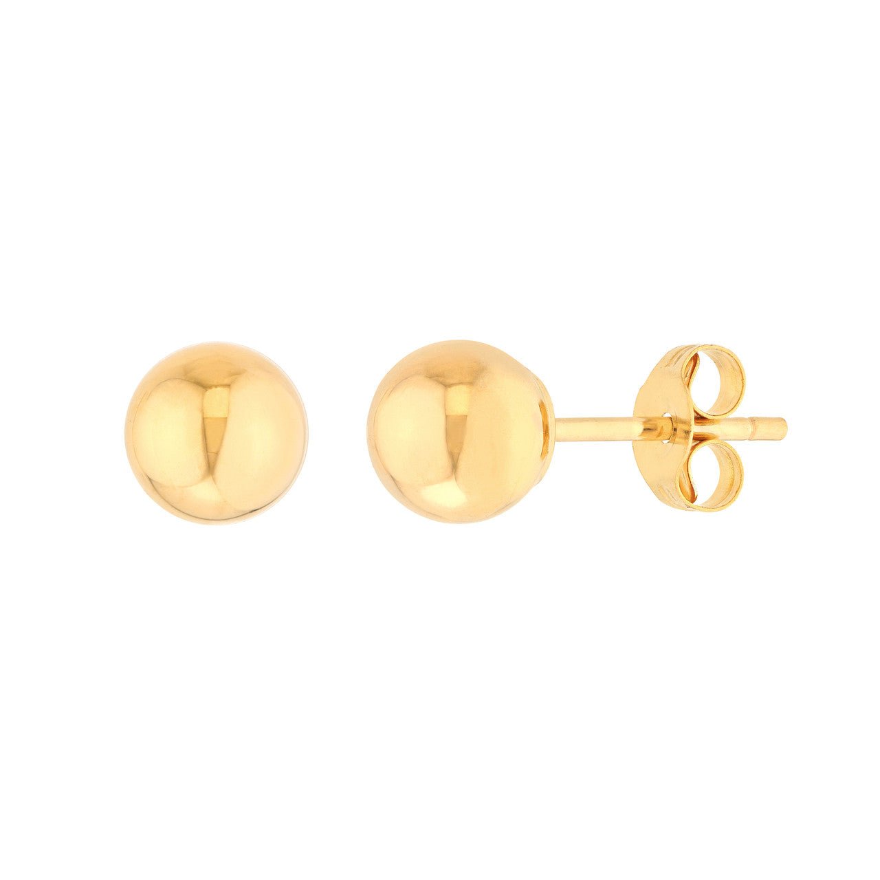 14kt yellow gold/5mm/top