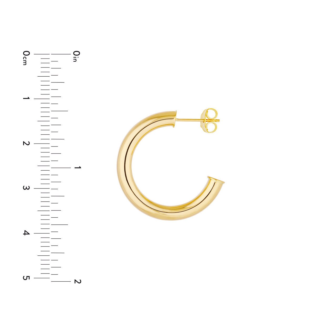 14kt yellow gold/measurements