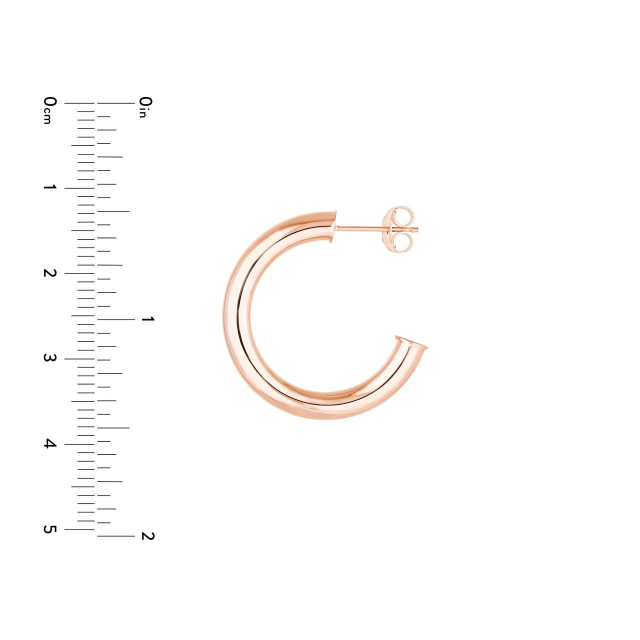 14kt rose gold/measurements