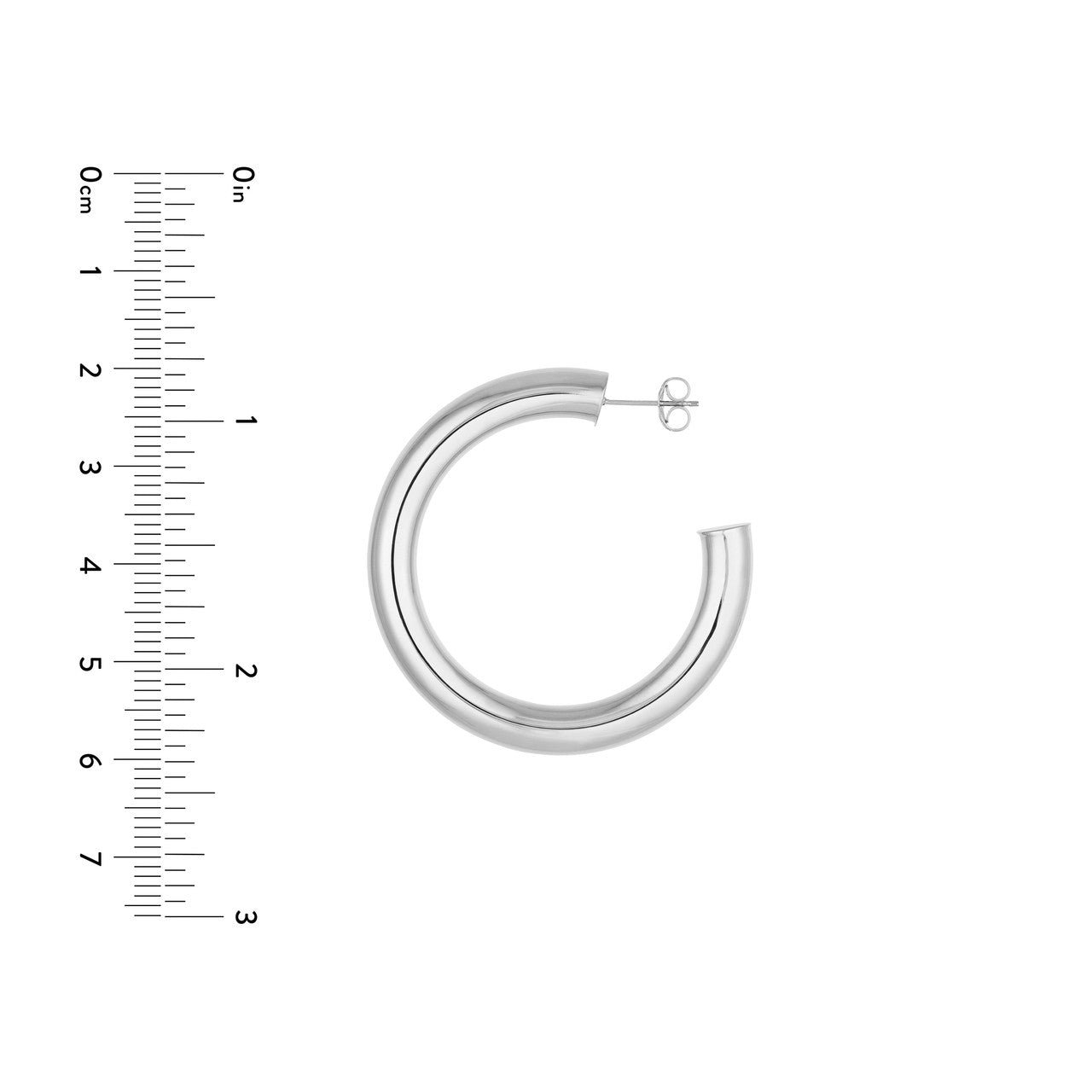 14kt white gold/measurements