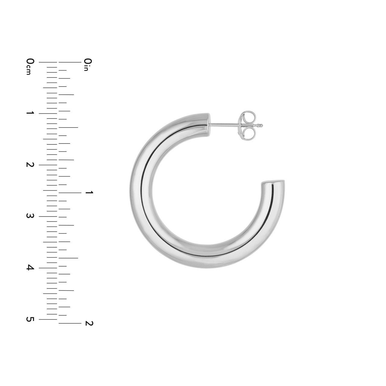 14kt white gold/measurements