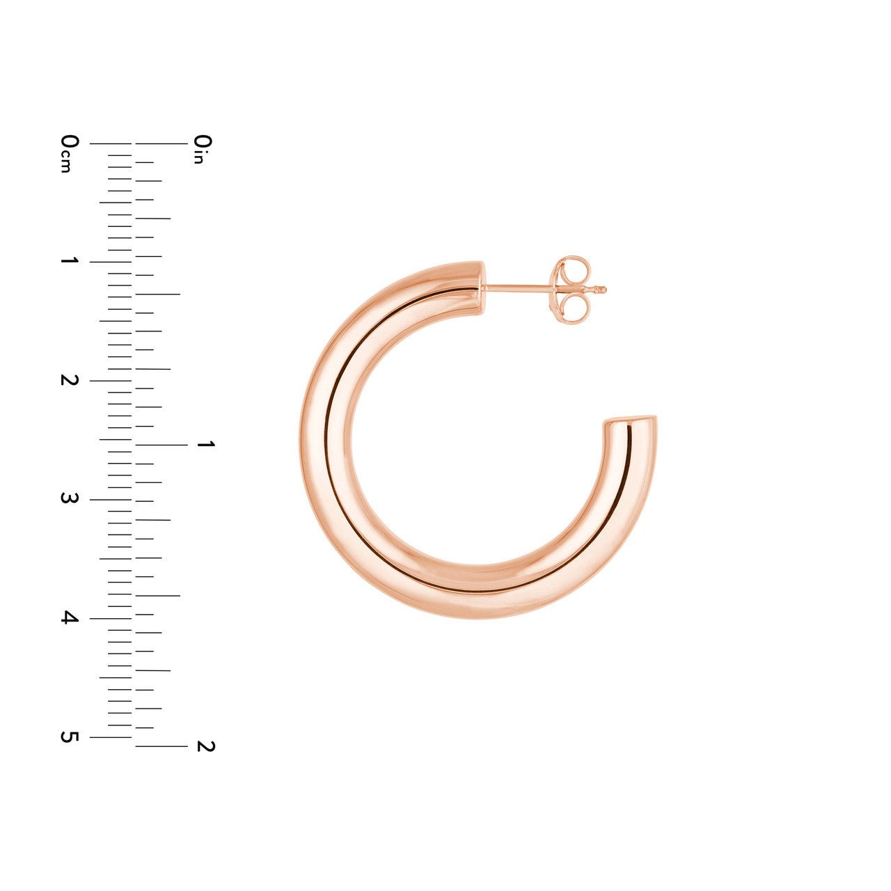 14kt rose gold/measurements