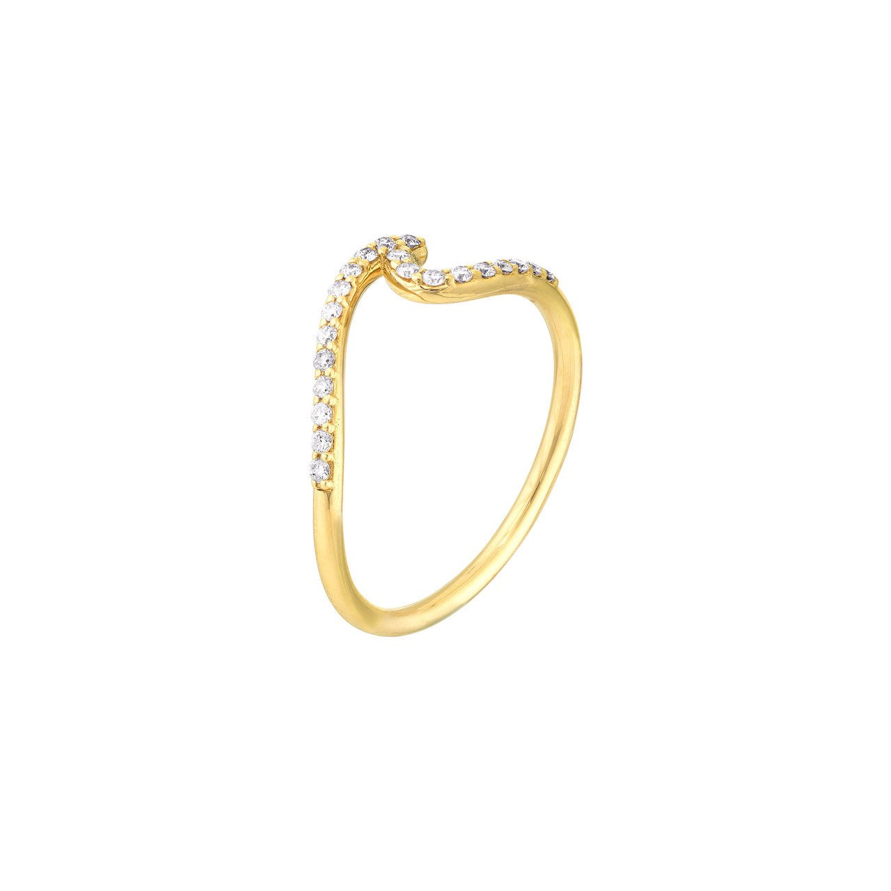 14kt yellow gold/side