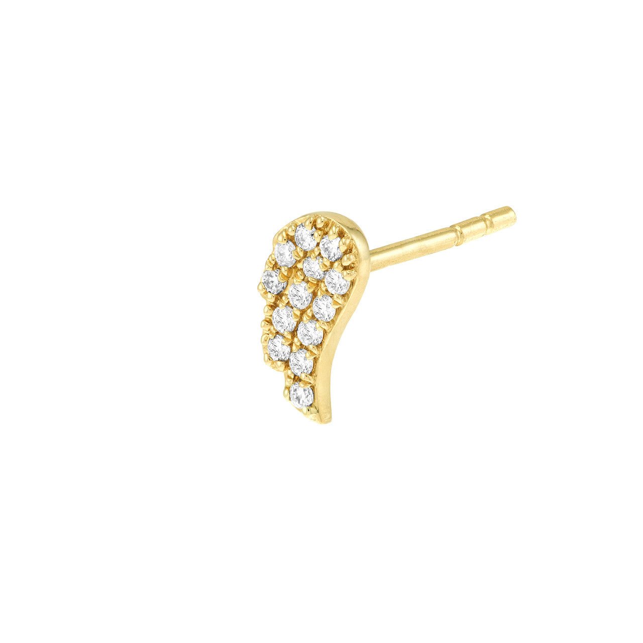 14kt yellow gold/side