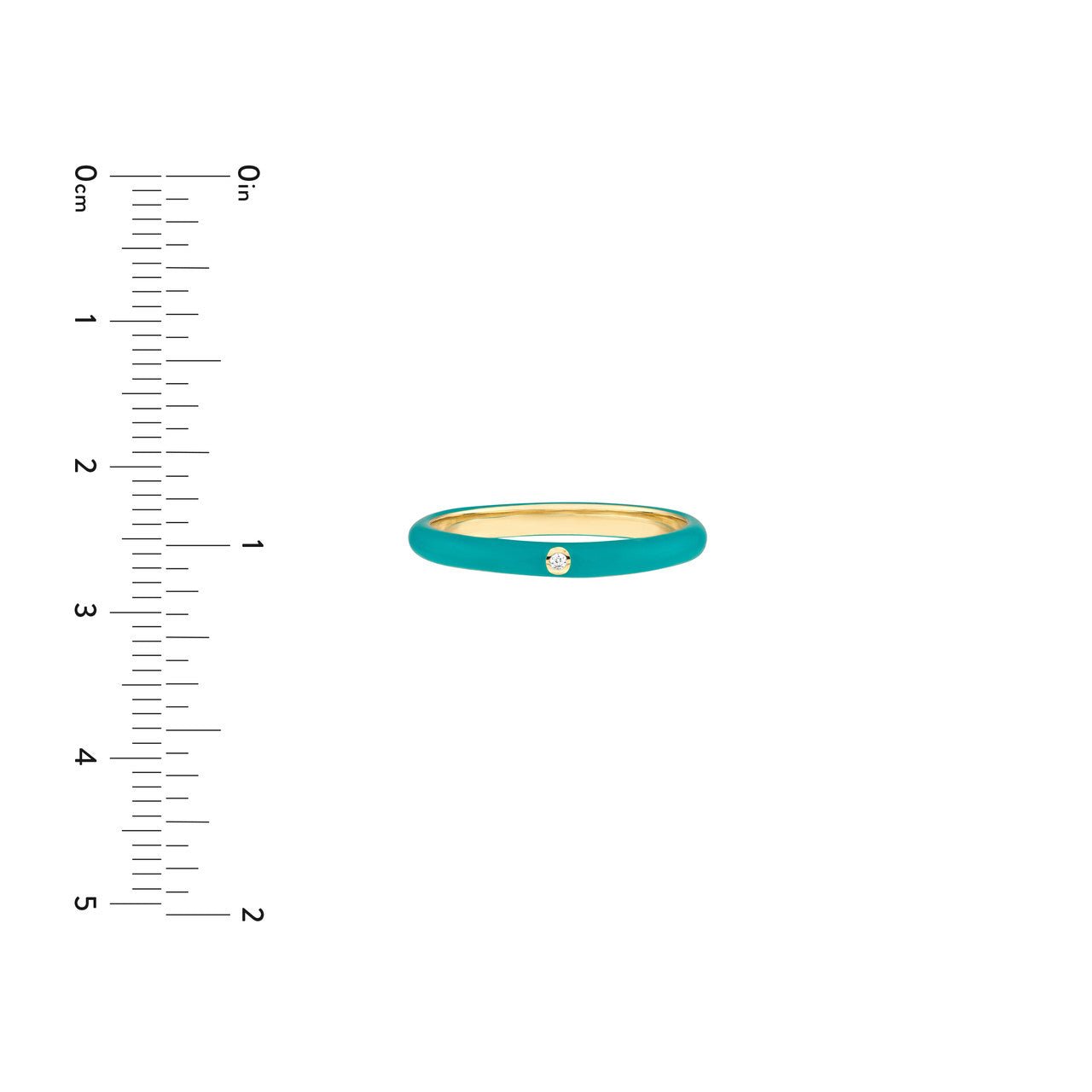 14kt yellow gold/measurement