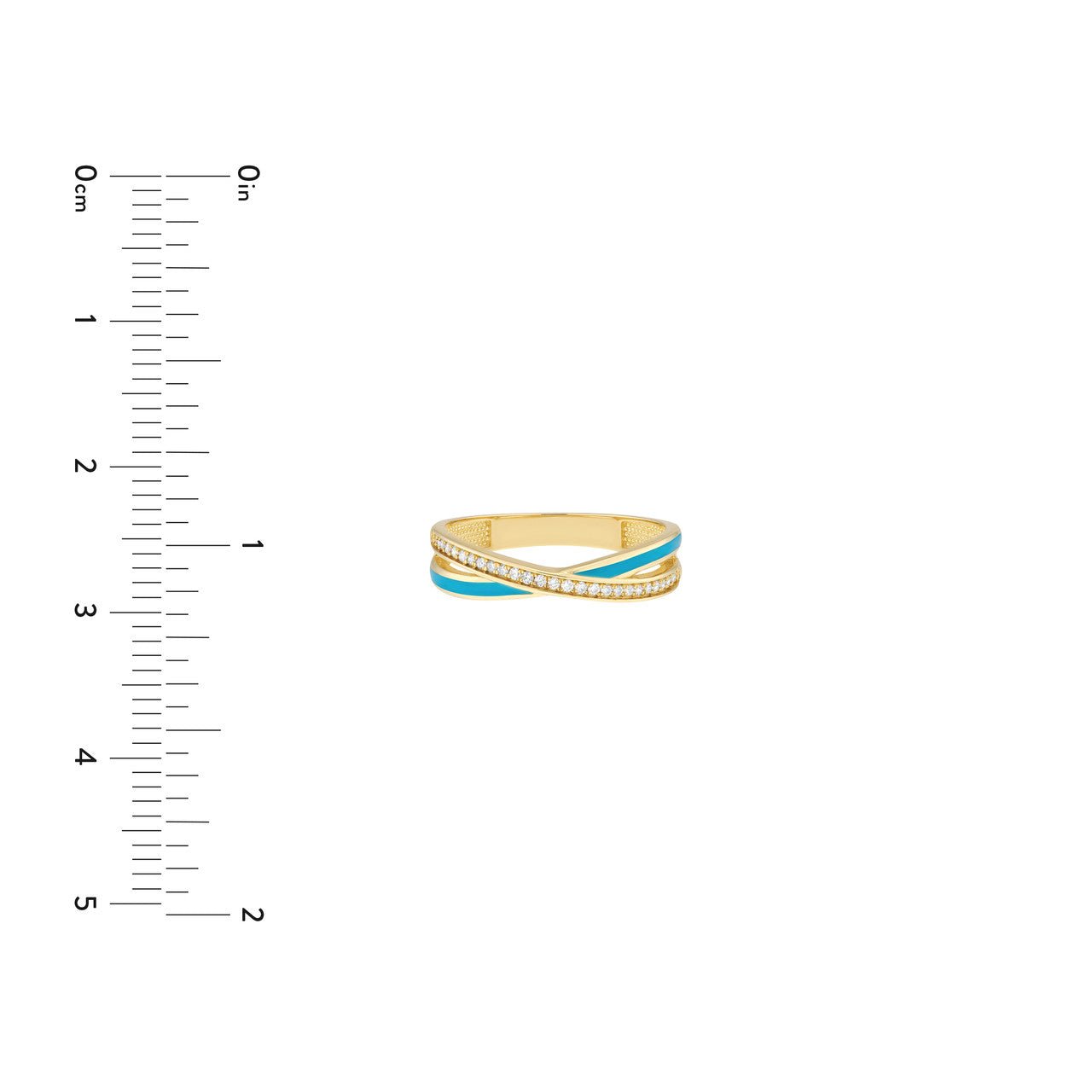 14kt yellow gold/measurement