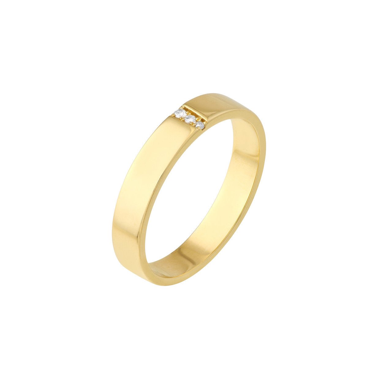 14kt yellow gold/side