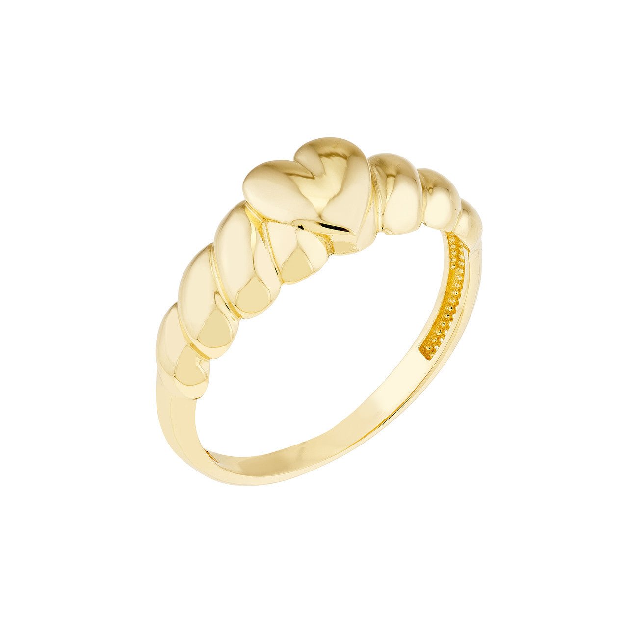 14kt yellow gold/front