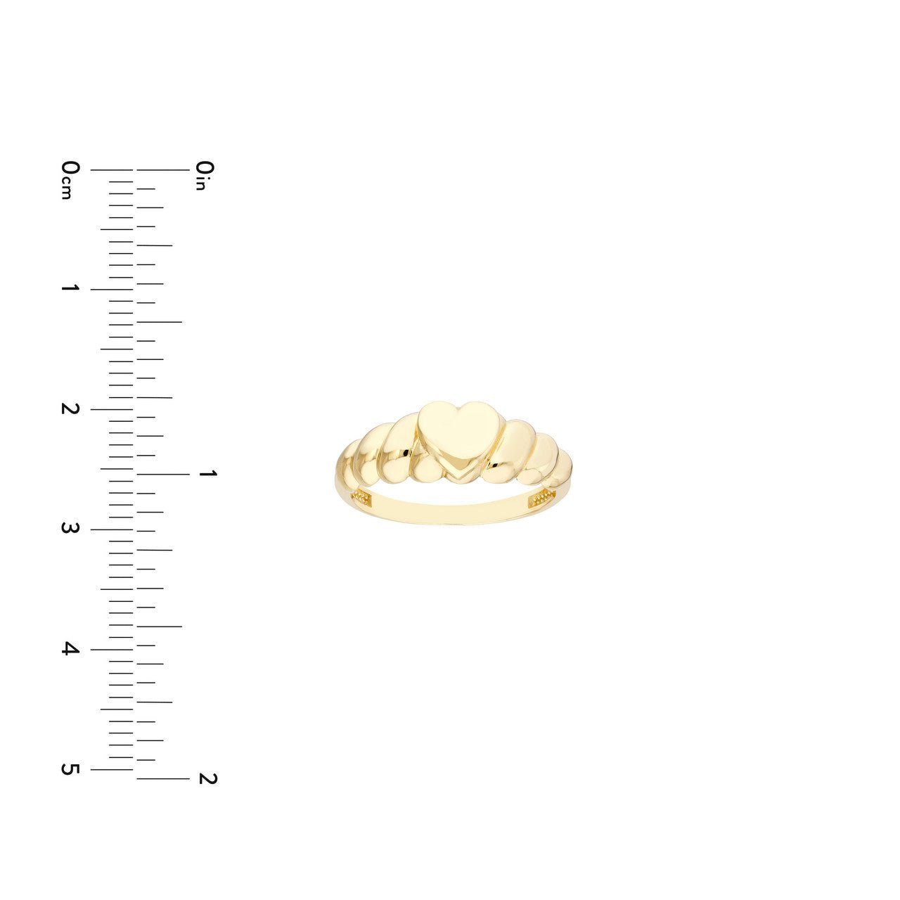 14kt yellow gold/measurements