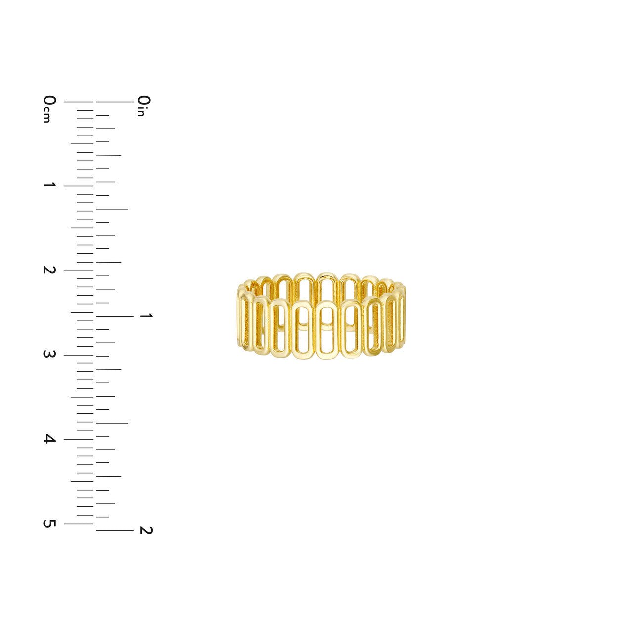 14kt yellow gold/measurements