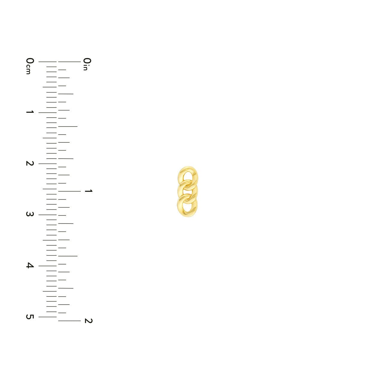 14kt yellow gold/measurements