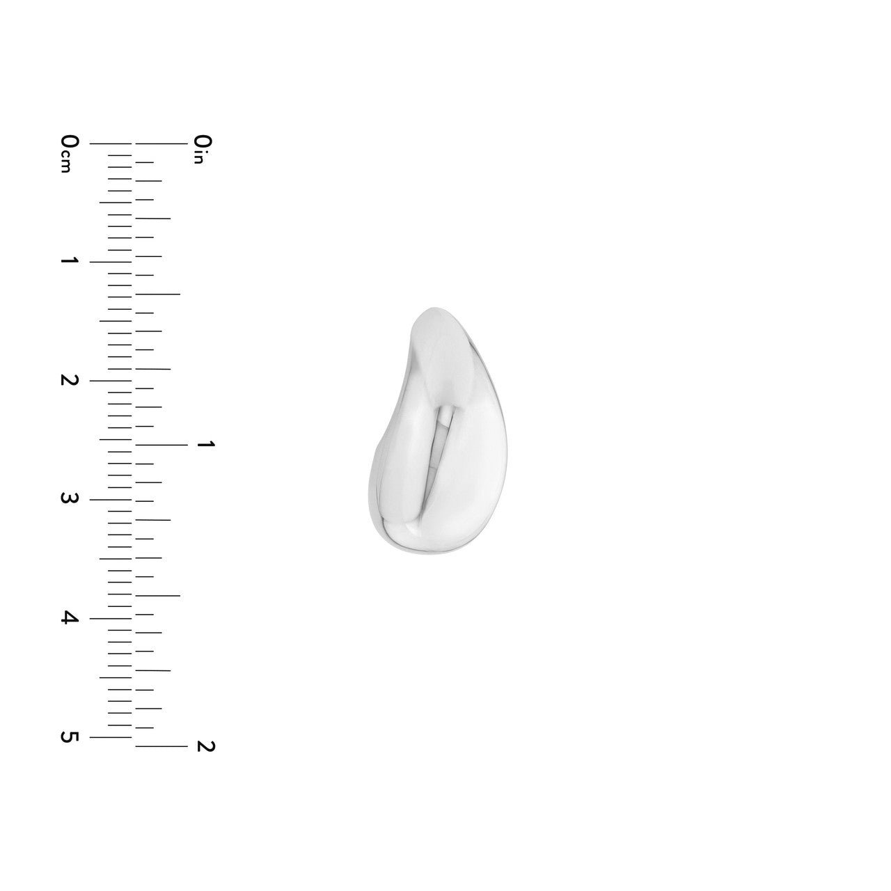 14kt white gold/measurements