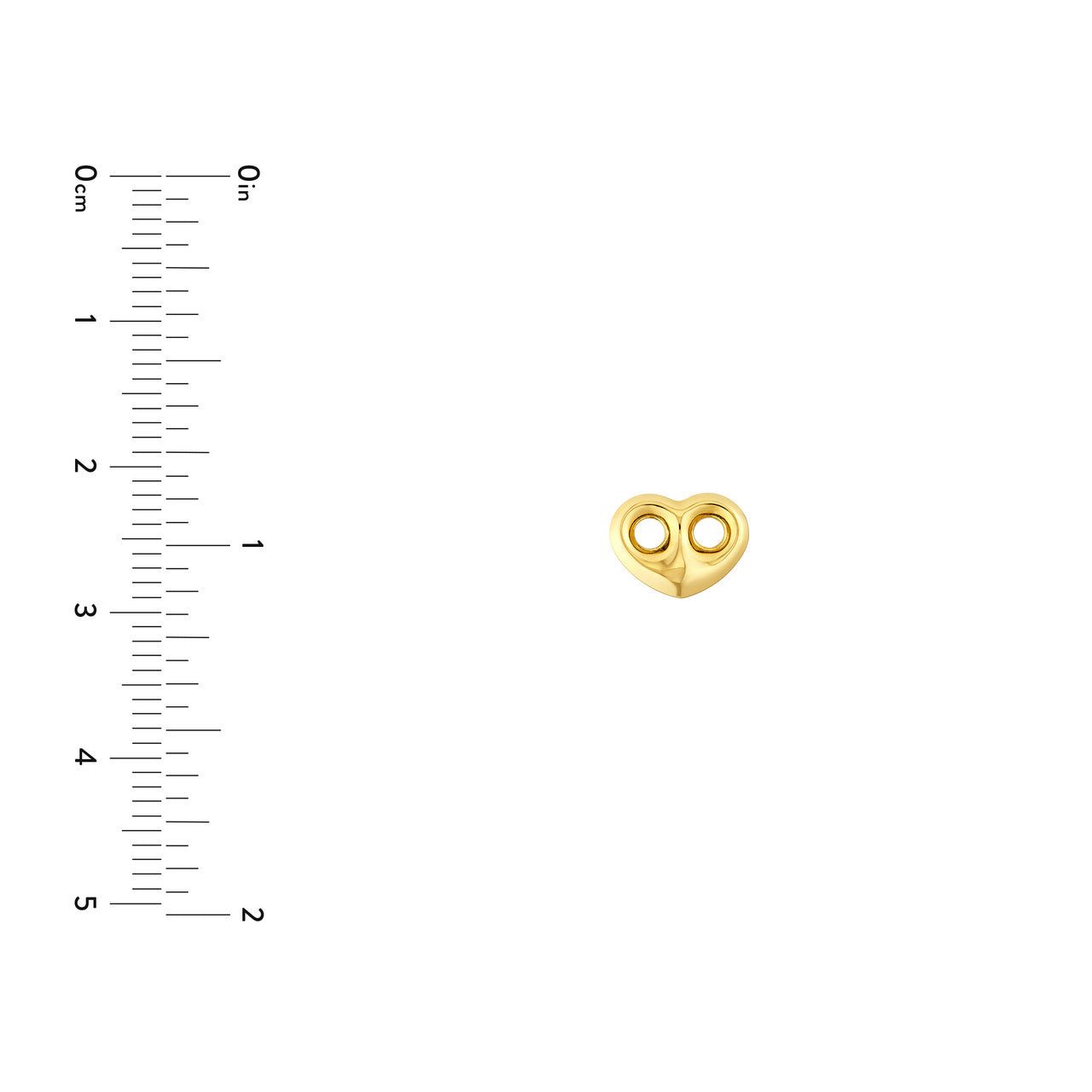 14kt yellow gold/measurements