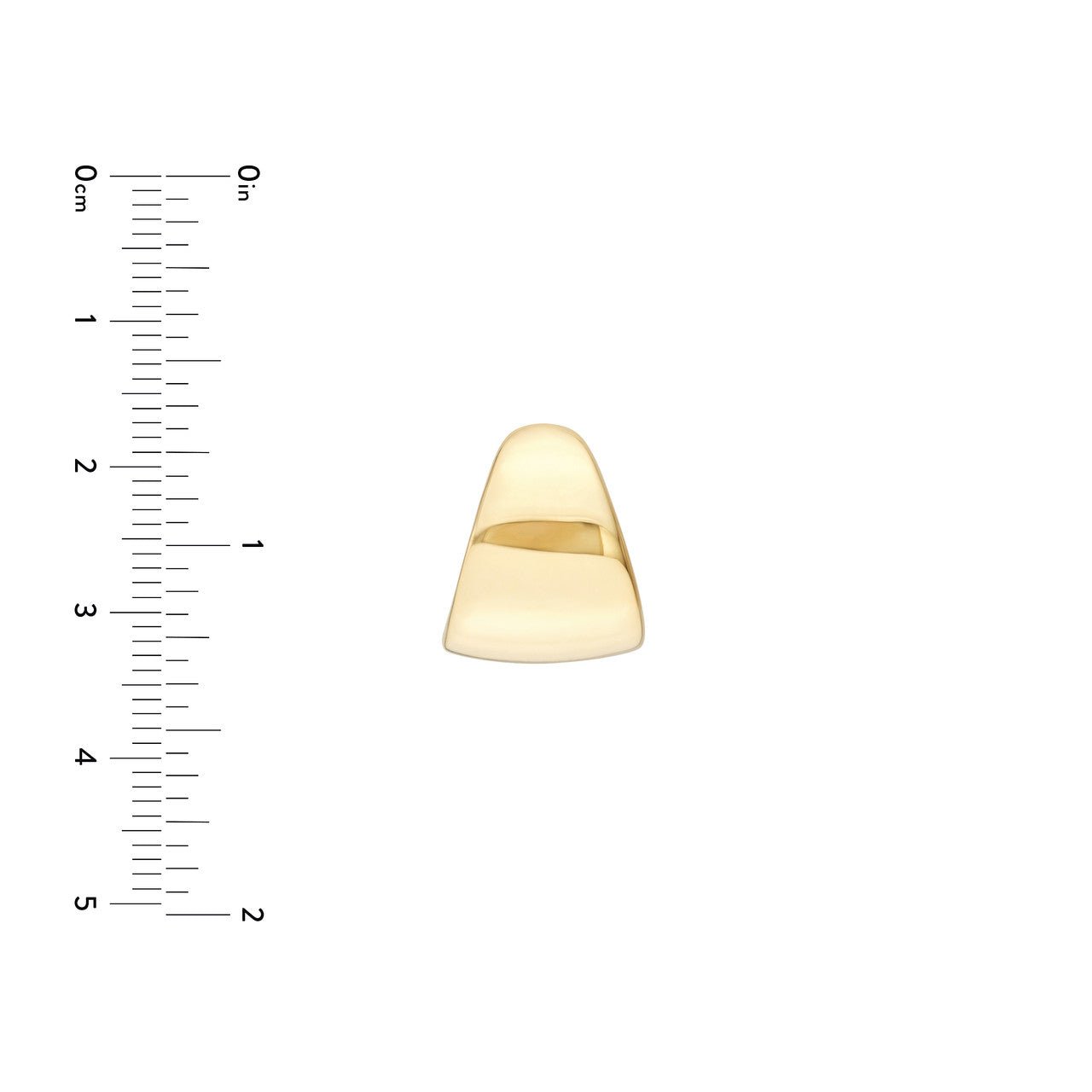 14kt yellow gold/measurement