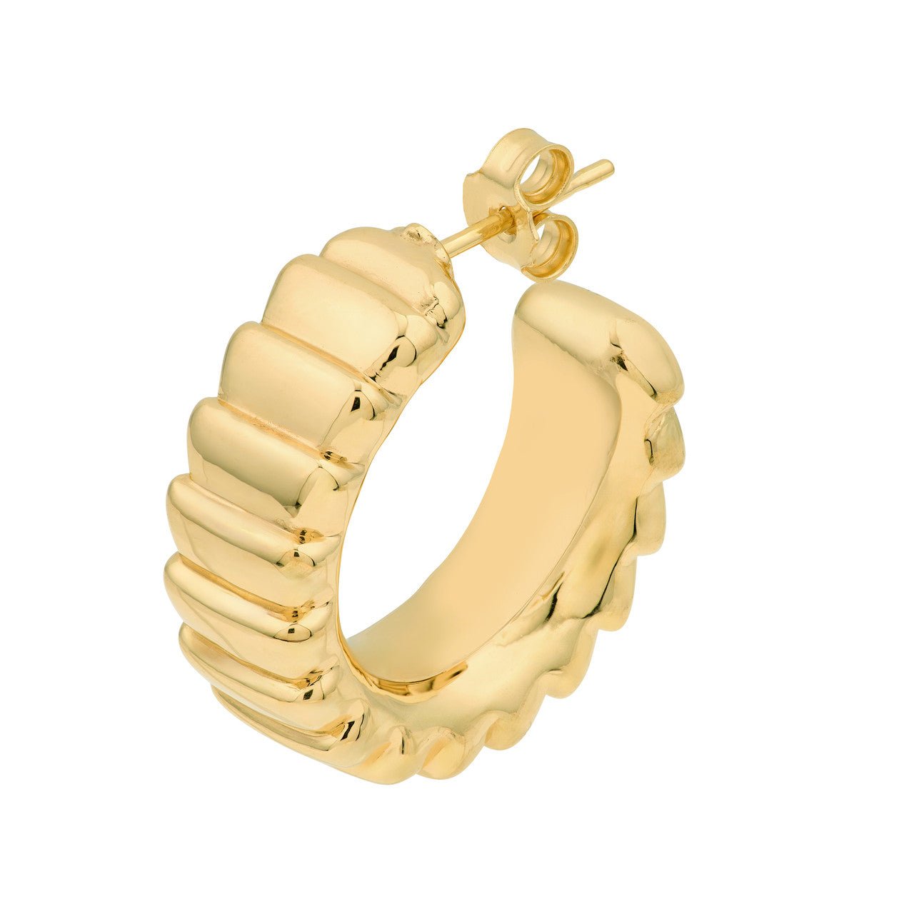 14kt yellow gold/side