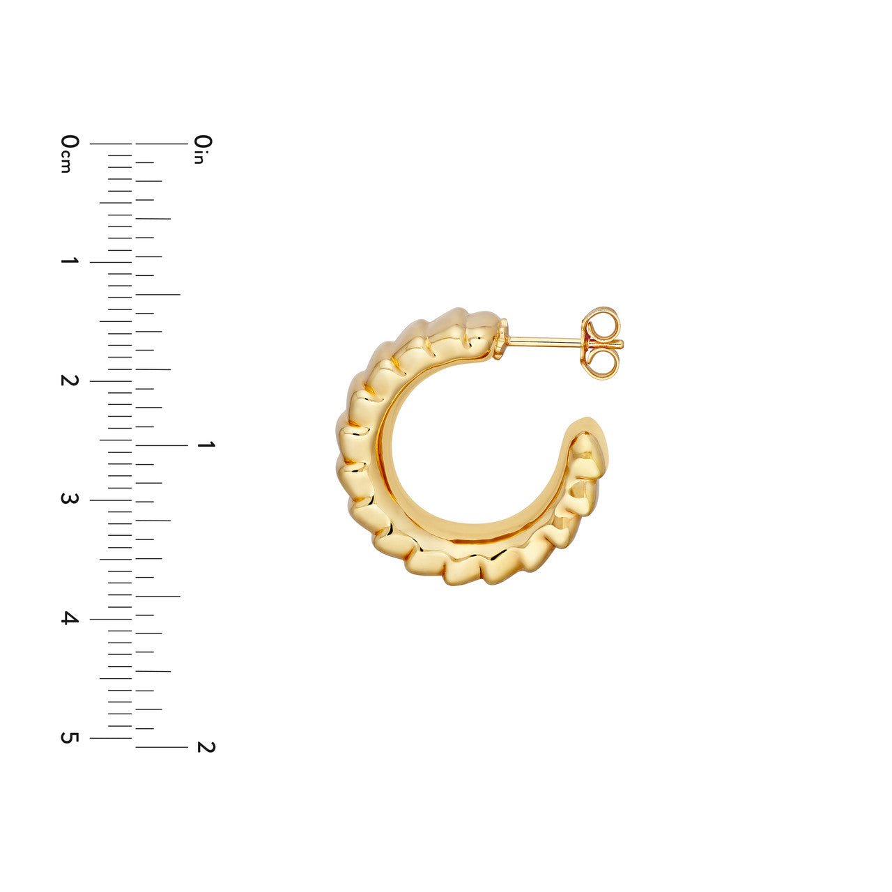 14kt yellow gold/measurements