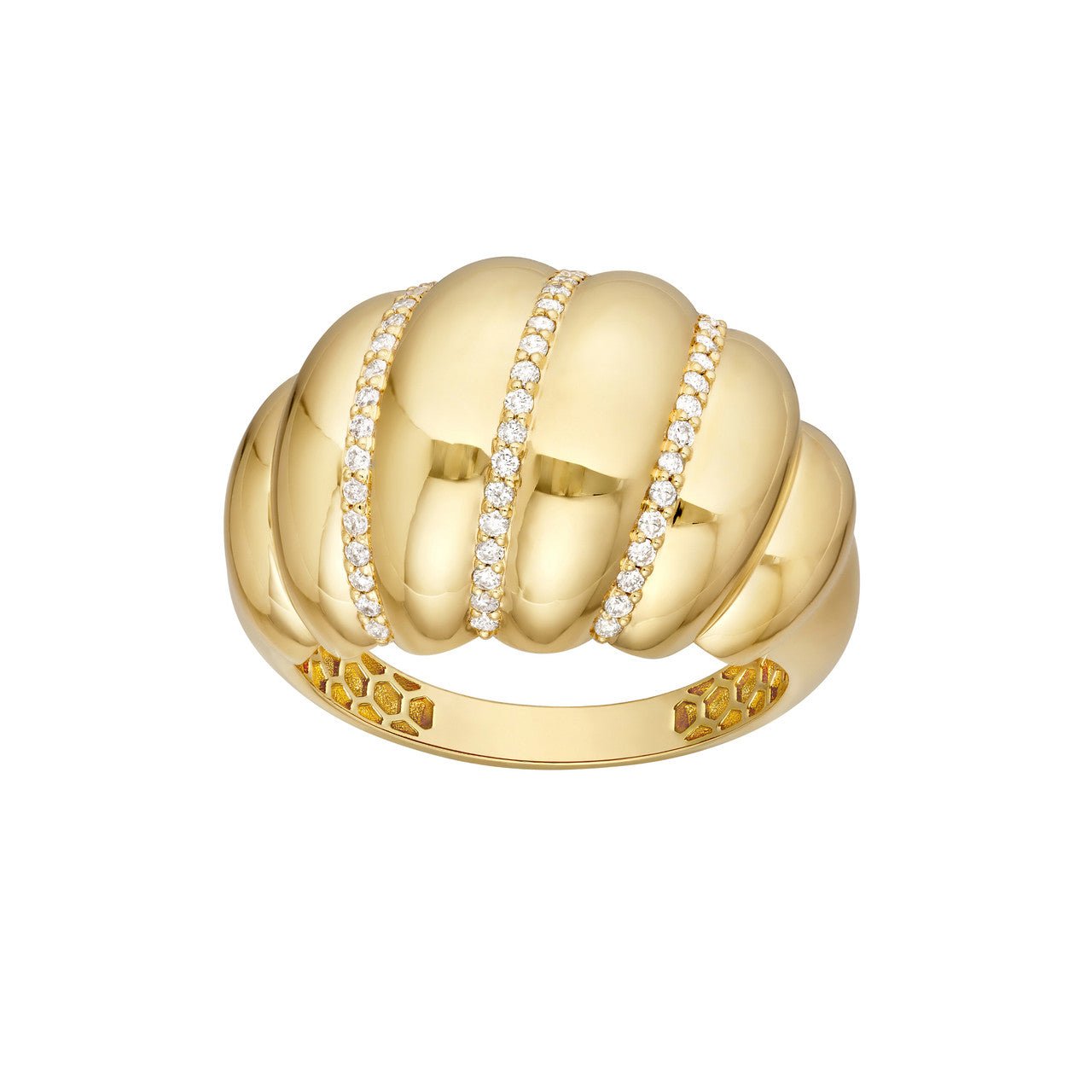 14kt yellow gold/top