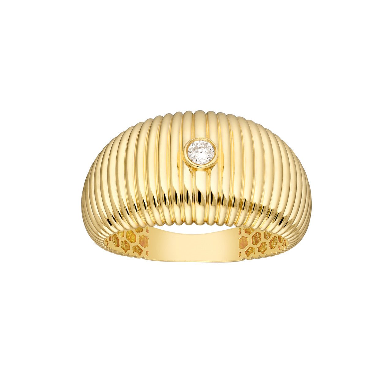 14kt yellow gold/top