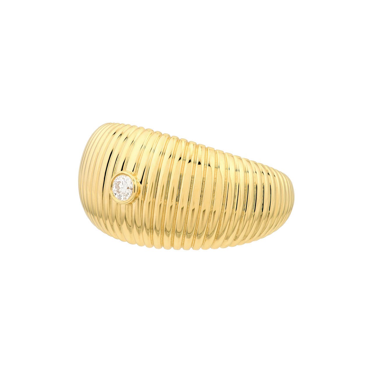14kt yellow gold/side