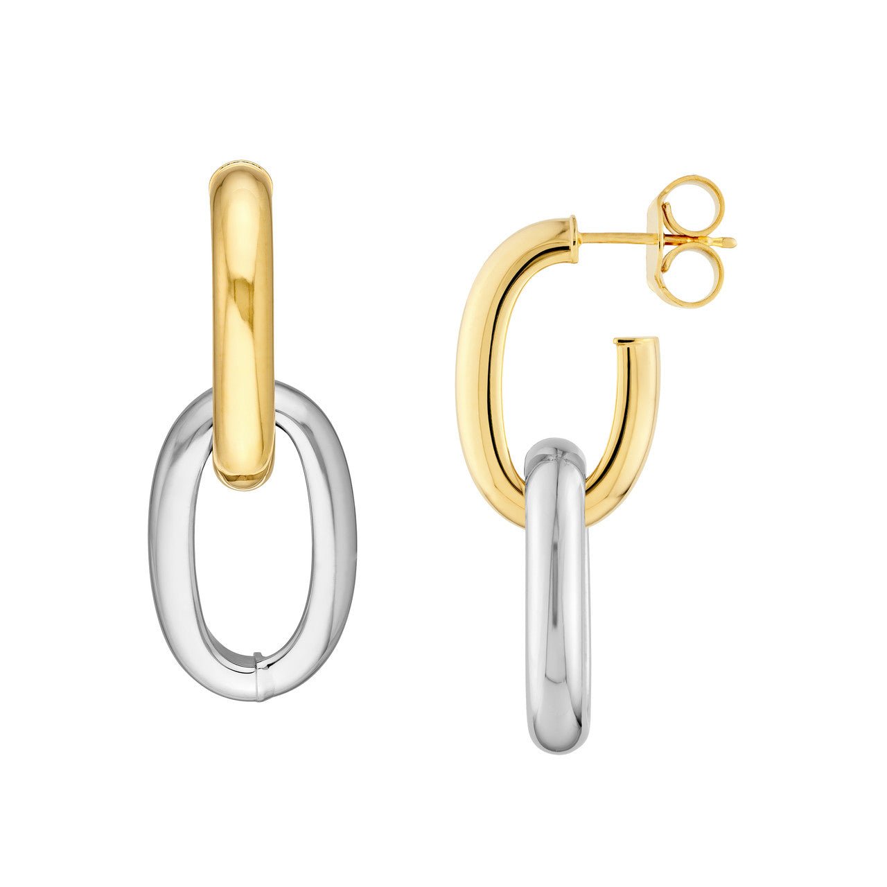 14kt Yellow Gold & 14kt White Gold/top