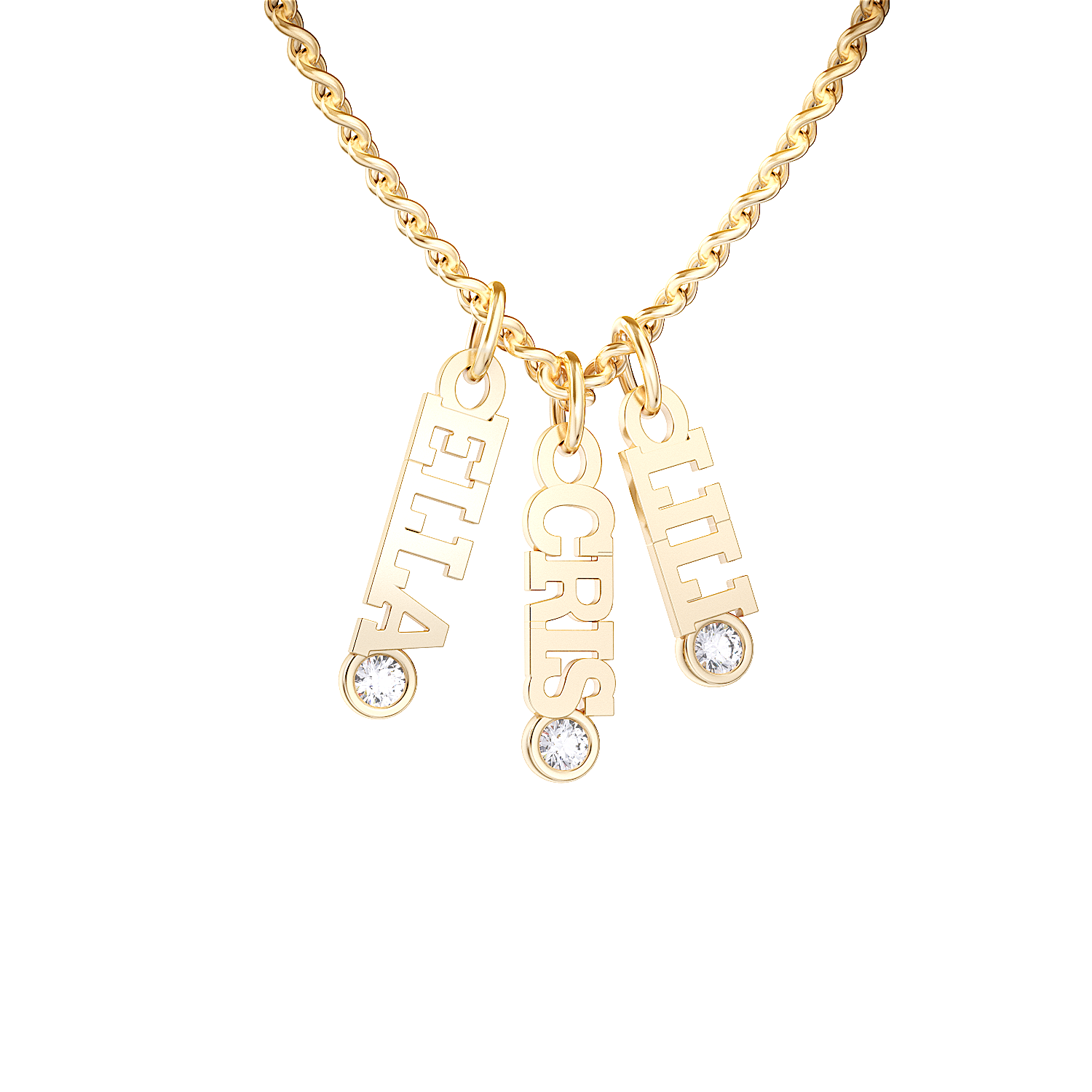 14kt yellow gold/Necklace - 16-18" Adjustable/Necklace - 18-21" Adjustable/model