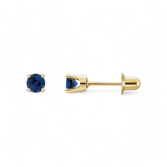 14kt yellow gold/September - Sapphire/side