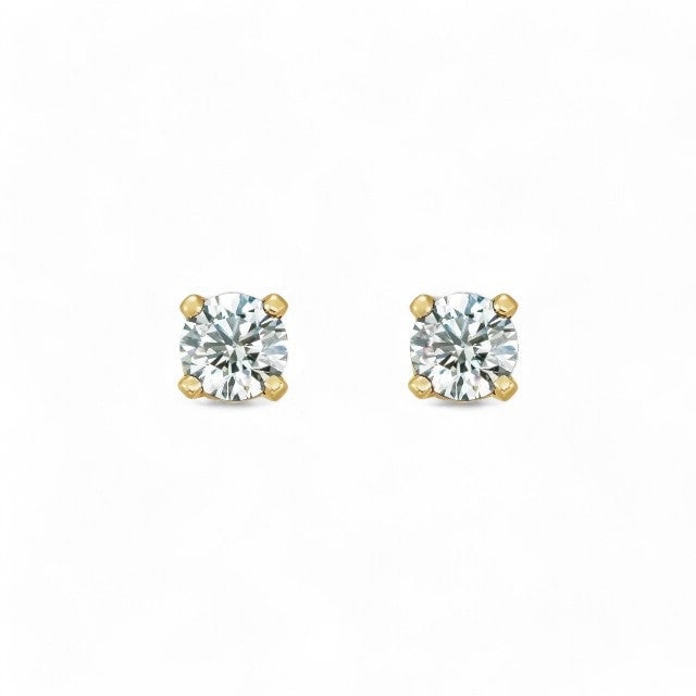 14kt yellow gold/April - Diamond/top